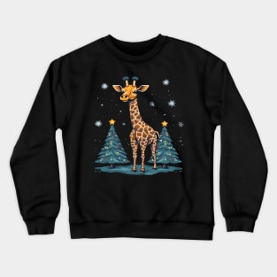 Giraffe Christmas Crewneck Sweatshirt